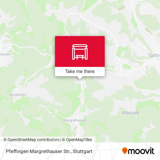 Карта Pfeffingen Margrethauser Str.