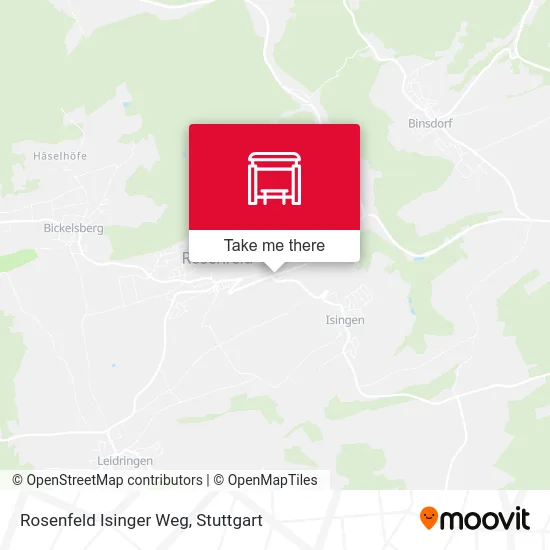 Rosenfeld Isinger Weg map