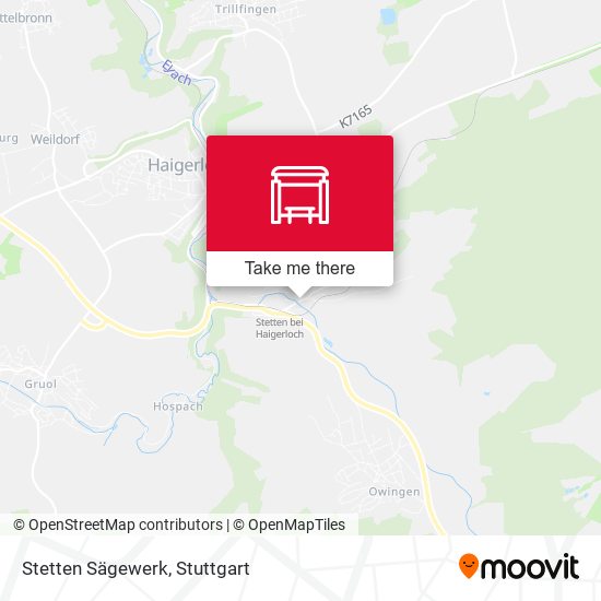 Stetten Sägewerk map