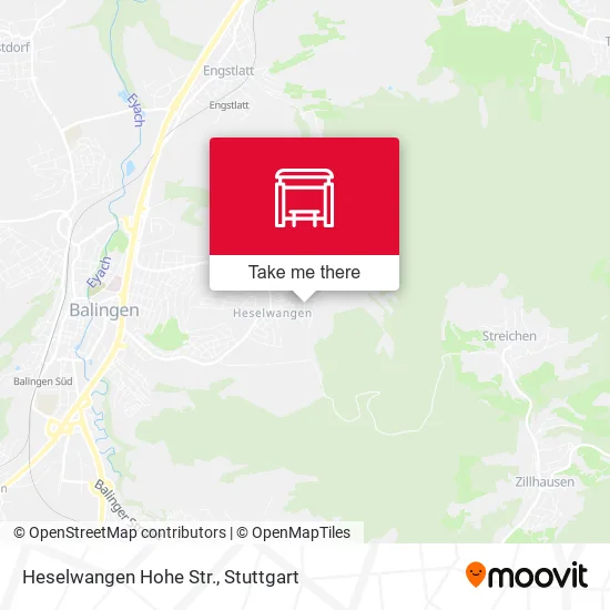Карта Heselwangen Hohe Str.