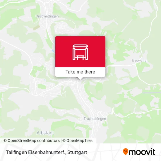 Карта Tailfingen Eisenbahnunterf.
