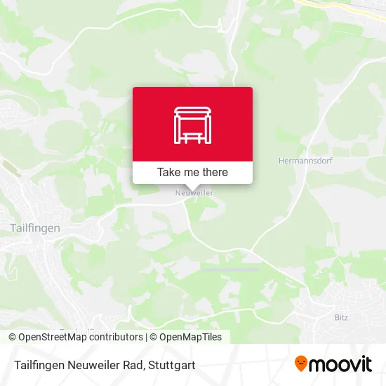 Карта Tailfingen Neuweiler Rad