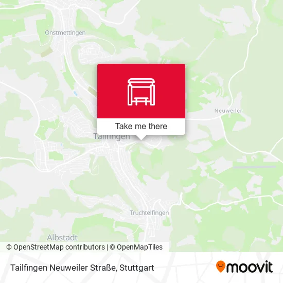 Карта Tailfingen Neuweiler Straße