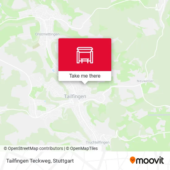 Карта Tailfingen Teckweg