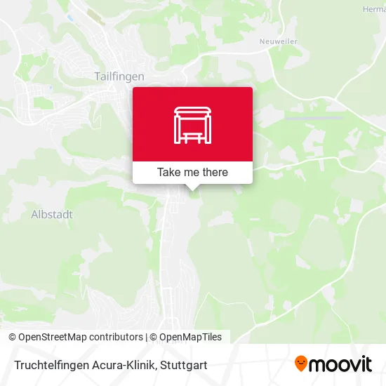 Карта Truchtelfingen Acura-Klinik
