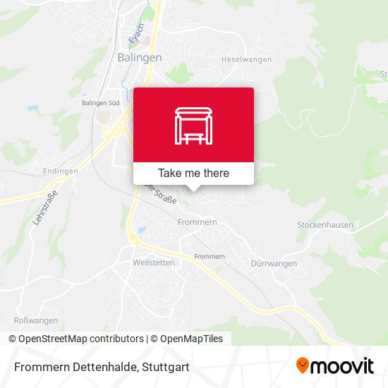 Frommern Dettenhalde map