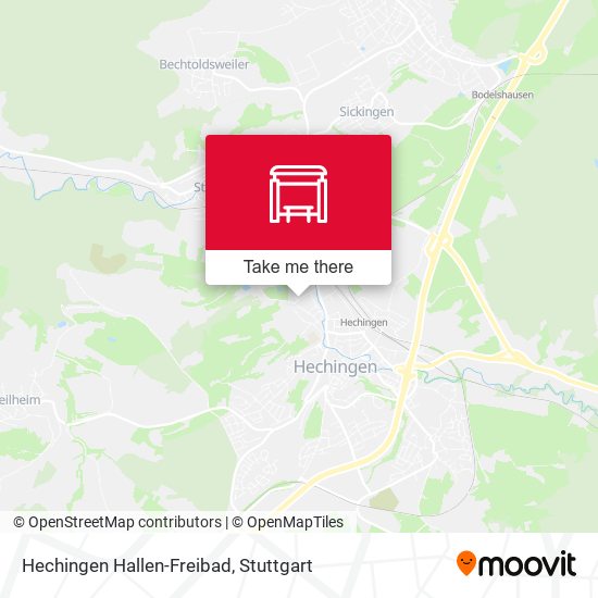 Hechingen Hallen-Freibad map