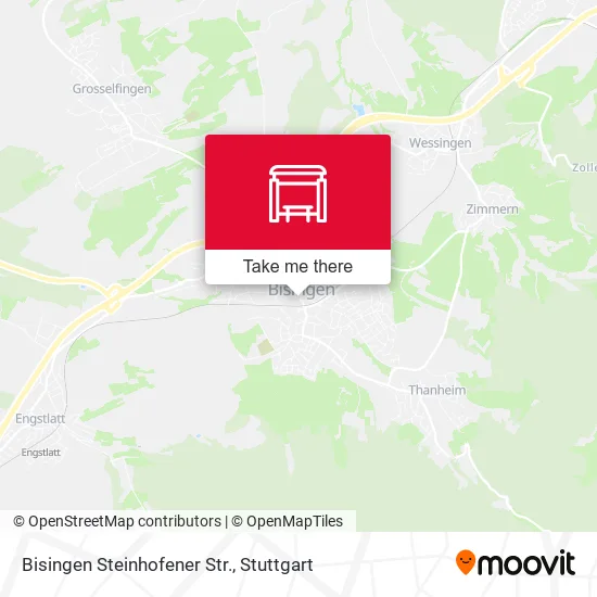 Карта Bisingen Steinhofener Str.