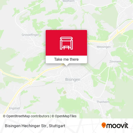 Карта Bisingen Hechinger Str.