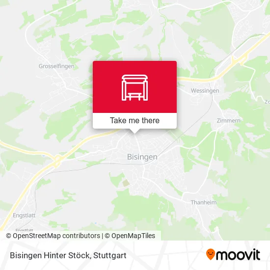 Карта Bisingen Hinter Stöck