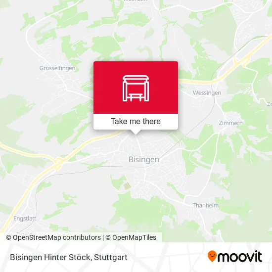 Карта Bisingen Hinter Stöck