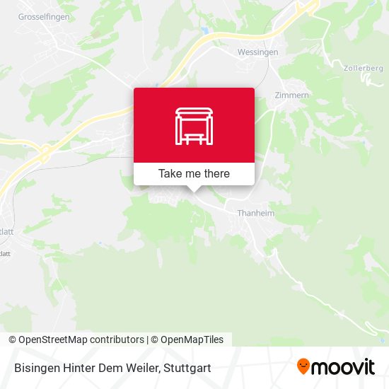 Карта Bisingen Hinter Dem Weiler