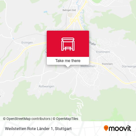 Карта Weilstetten Rote Länder 1