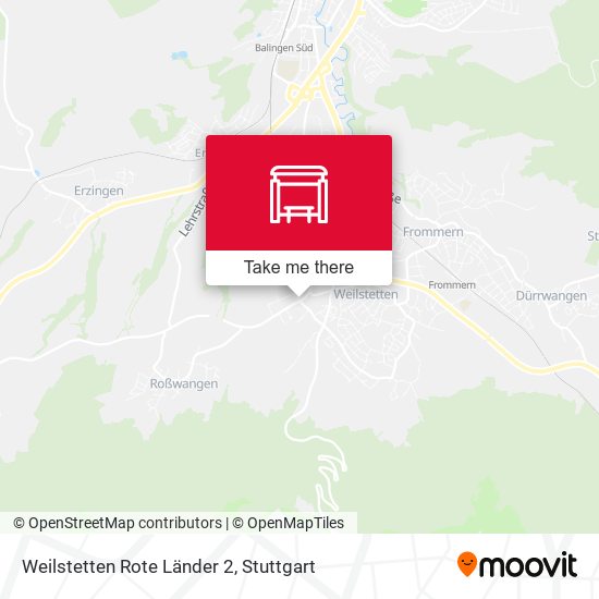 Карта Weilstetten Rote Länder 2