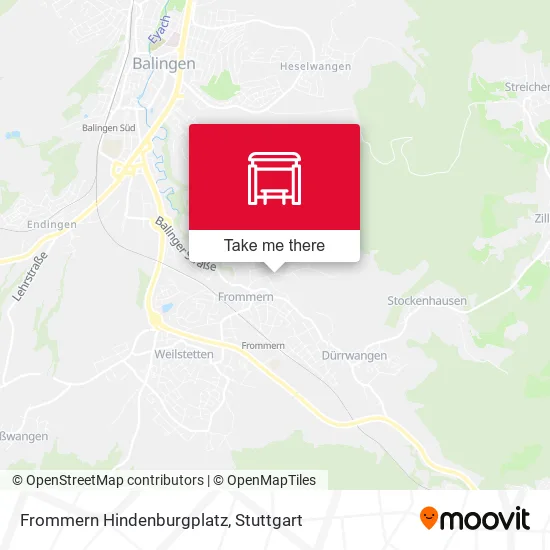 Карта Frommern Hindenburgplatz