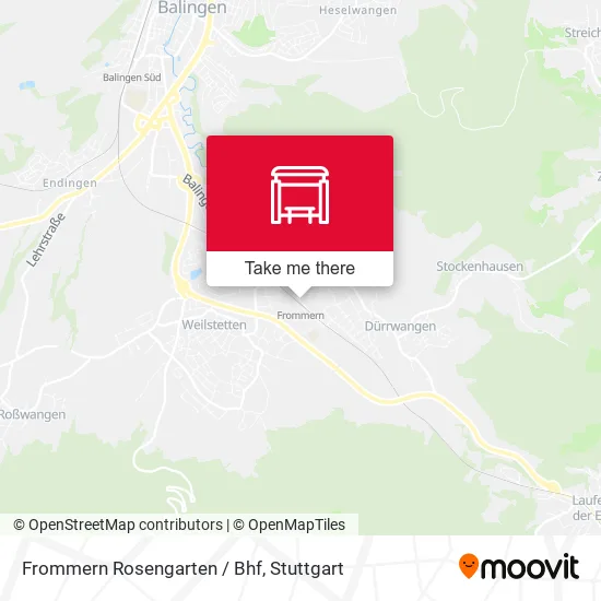 Карта Frommern Rosengarten / Bhf