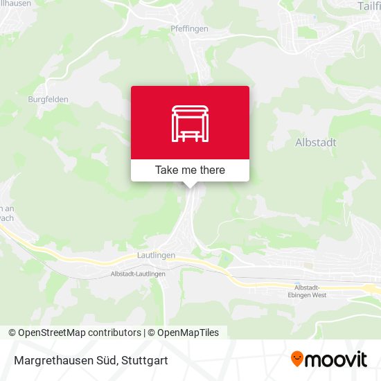 Margrethausen Süd map