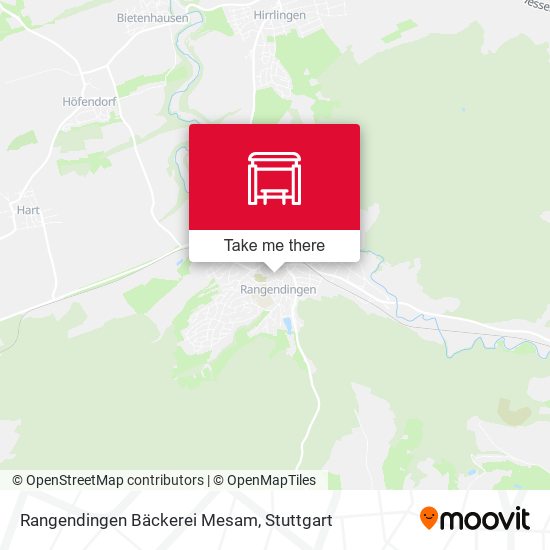 Rangendingen Bäckerei Mesam map