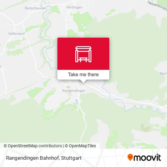 Rangendingen Bahnhof map