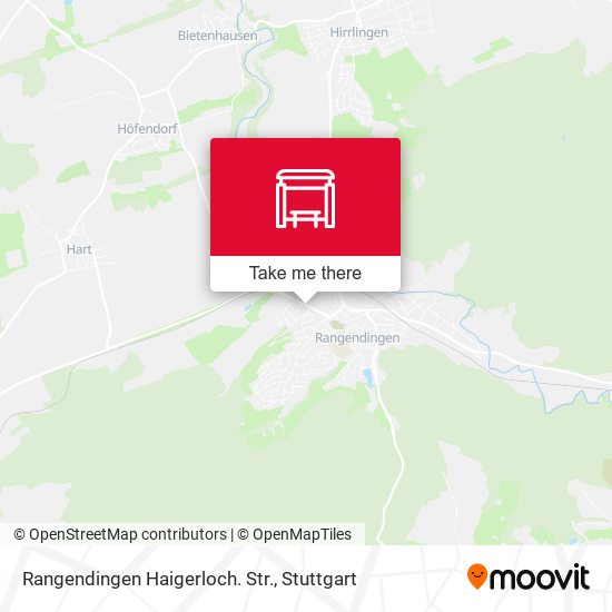 Карта Rangendingen Haigerloch. Str.