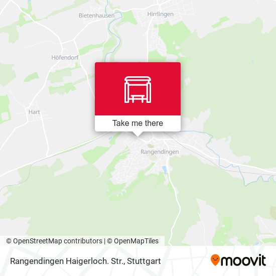 Rangendingen Haigerloch. Str. map