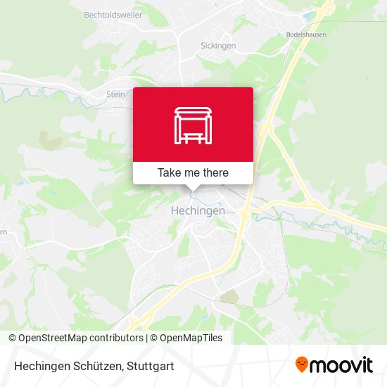 Hechingen Schützen map