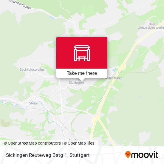 Sickingen Reuteweg Bstg 1 map