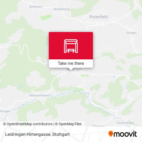 Leidringen Hirtengasse map