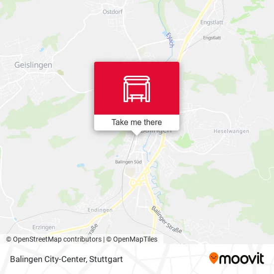 Карта Balingen City-Center