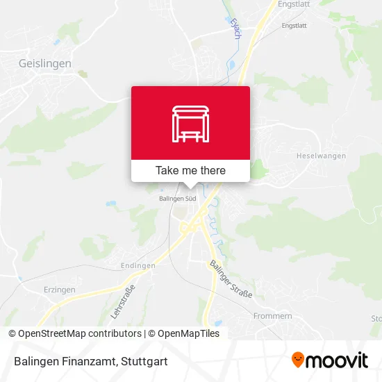 Карта Balingen Finanzamt