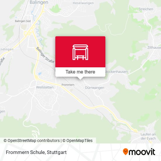 Frommern Schule map