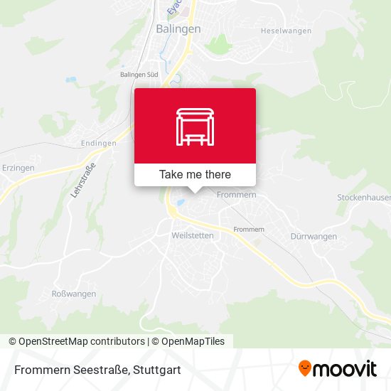 Frommern Seestraße map
