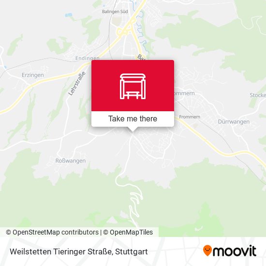 Карта Weilstetten Tieringer Straße