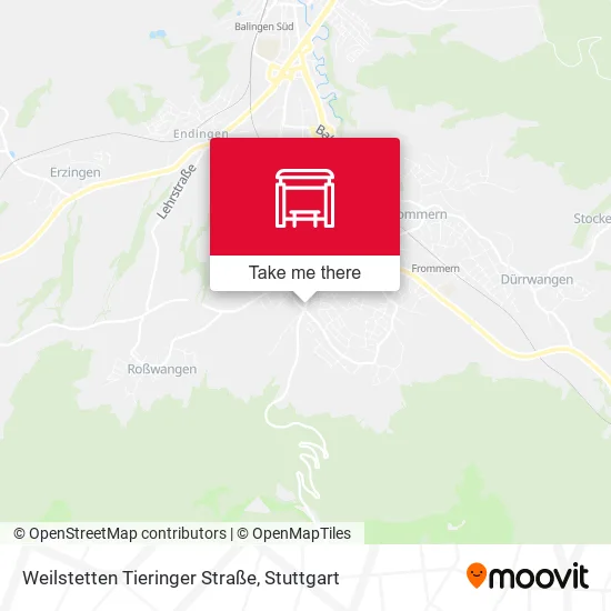 Карта Weilstetten Tieringer Straße