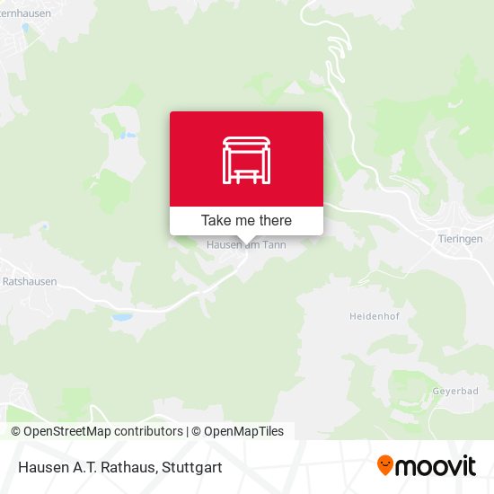 Hausen A.T. Rathaus map