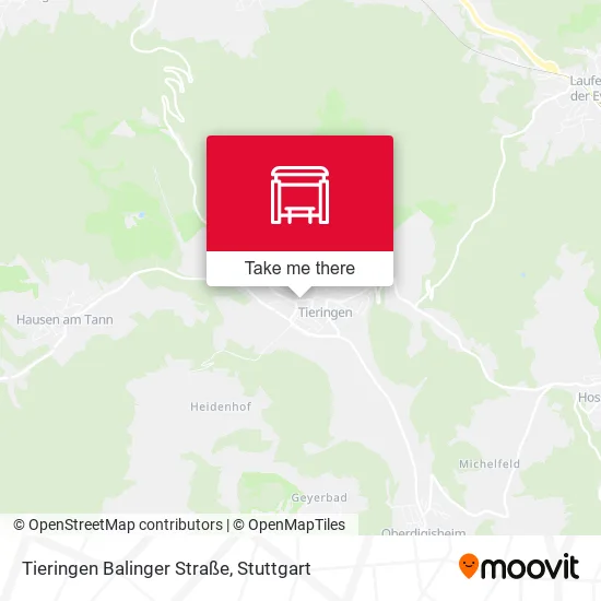 Карта Tieringen Balinger Straße