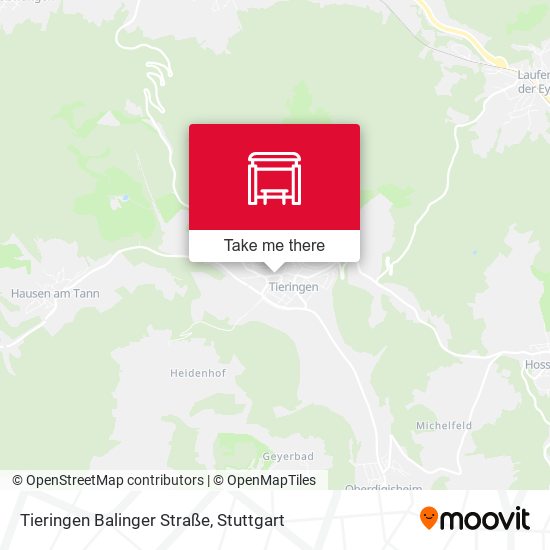 Карта Tieringen Balinger Straße