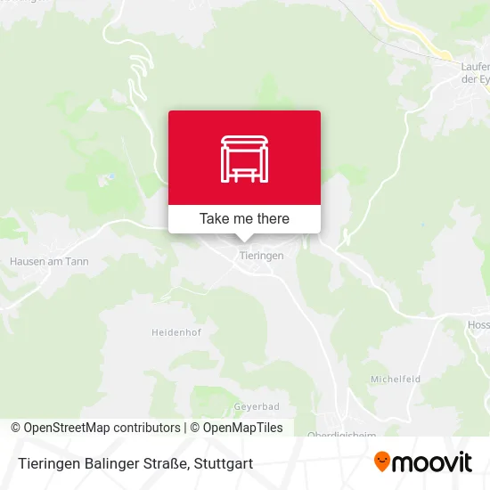 Карта Tieringen Balinger Straße