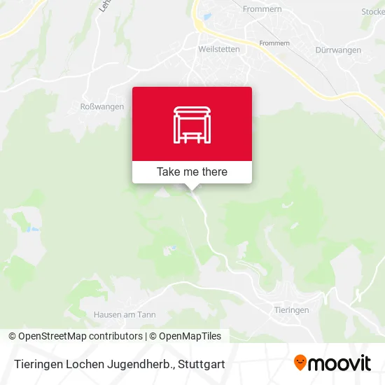 Карта Tieringen Lochen Jugendherb.