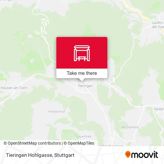 Карта Tieringen Hohlgasse