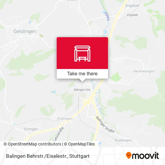 Карта Balingen Behrstr./Eiselestr.