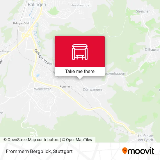 Карта Frommern Bergblick