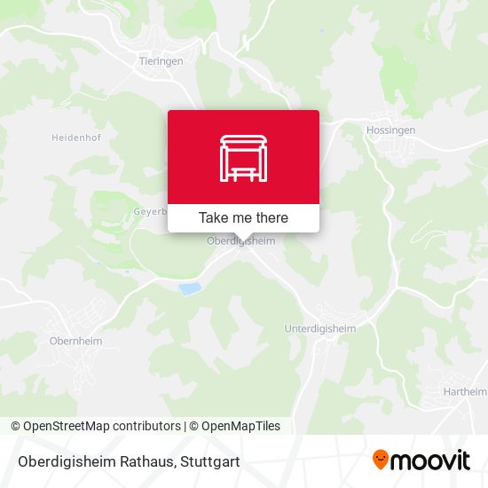 Oberdigisheim Rathaus map