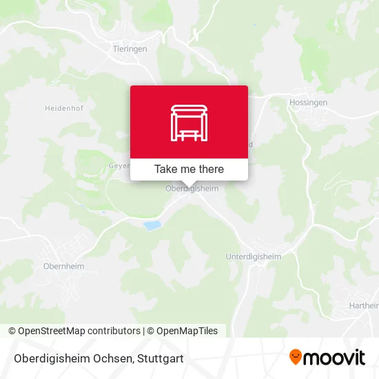 Карта Oberdigisheim Ochsen
