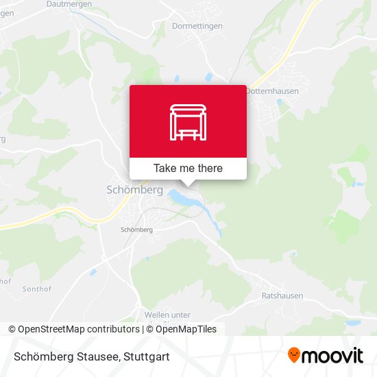 Schömberg Stausee map