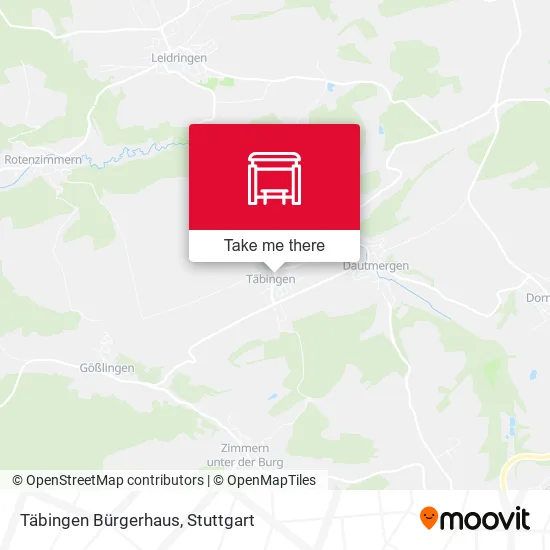 Карта Täbingen Bürgerhaus