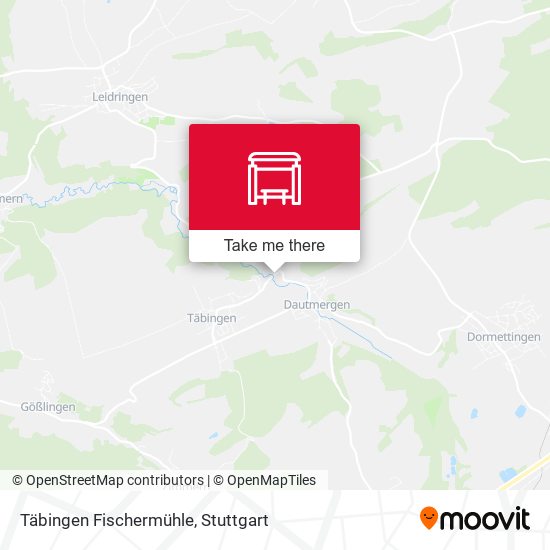 Täbingen Fischermühle map