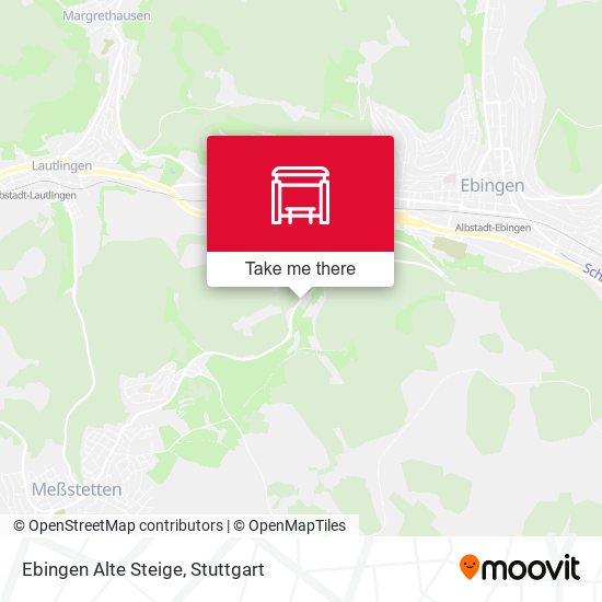 Ebingen Alte Steige map