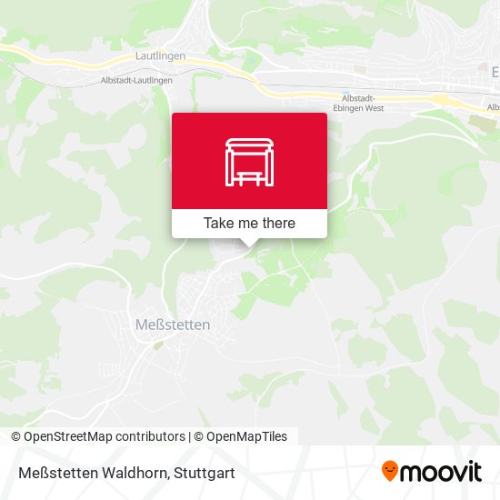 Meßstetten Waldhorn map