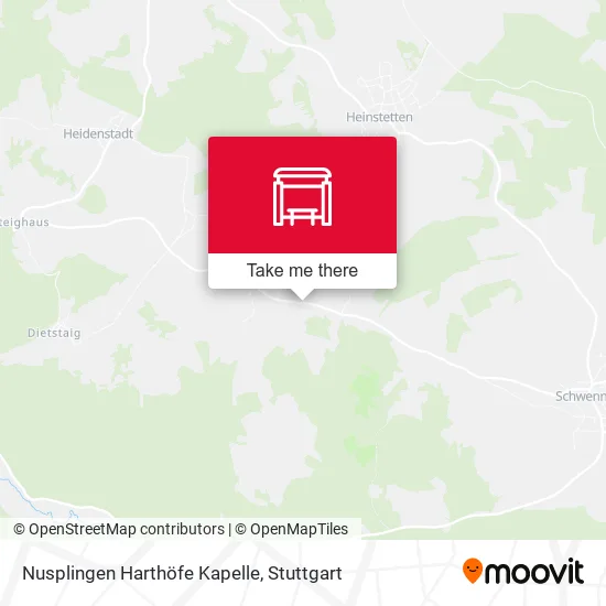 Карта Nusplingen Harthöfe Kapelle